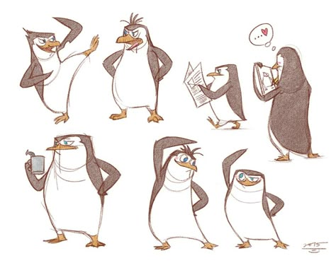 Penguin Character Design, Penguin Characters, Animation Cat, Penguin Character, Madagascar Movie, Penguins Funny, Penguins Of Madagascar, Childhood Tv Shows, Cute Cottage