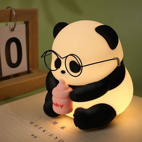 Adorable panda night light 🐼 you can find it at https://bestshopsnow.com/products/three-speed-dimming-colorful-timing-small-night-lamp . . . #smallbusiness #smallbusinessowner #panda #night #light #fy #fypシ #aesthetics #pinterestinspired #roominspiration #roomideas #giftideas #shopsmall #cuteanimals #smallbiz Panda Aesthetic, Panda Items, Panda Lindo, Rabbit Cartoon, Baby Panda, Kids Birthday Gifts, Bedroom Lamps, Wall Fans, Cute Panda