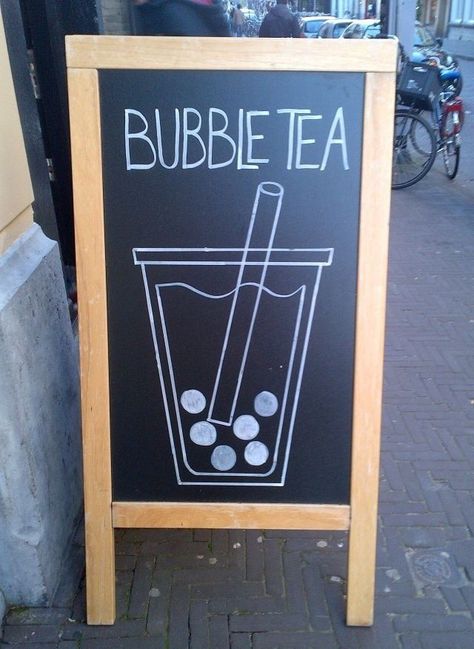 Bubble Tea Shop, Bubble Milk Tea, Hello Pretty, Cute Cafe, 11th Birthday, Cafe Shop, Boba Tea, Chalkboard Signs, Tea Shop