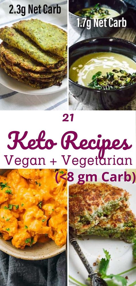 These are 21 awesome and super-easy keto veg recipes that you can easily incorporate in your keto diet plan. These recipes are loaded with low-carb vegetables and don’t compromise on flavors.This list includes few snacks or appetizers, curry, salads, dips that are keto friendly and yields less than 8 gm carb. #keto, #ketovegrecipes, #ketovegan, #ketocurry, #ketoappetizers. Keto Indian Food, Veggie Keto, Keto Diet For Vegetarians, Keto Curry, Lasagna Recipes, Vegan Keto Recipes, Breakfast Low Carb, Low Carb Vegetarian Recipes, Keto Vegan