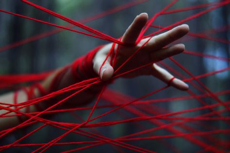 . Red String Aesthetic, Tarot The Fool, Film Class, Rin Nohara, Cats Cradle, String Theory, Red String, Red Thread, Film School