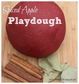 Kitchen Floor Crafts: Apple Spiced Playdough Playdough Sensory, Sensory Kits, Apple Preschool, Infant Room, Apple Unit, Fall Preschool Activities, Apple Activities, Apple Craft, Playdough Recipe