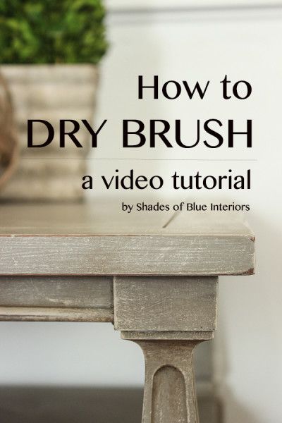 How To Dry Brush, Dry Brush Painting, Dry Brush Technique, Brush Painting, Furniture Rehab, Dry Brush, Diy Holz, Distressed Furniture, Chalk Paint Furniture