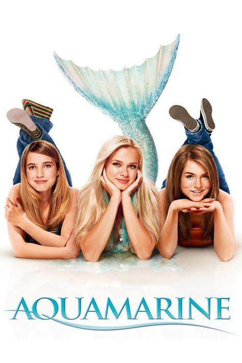 Aquamarine Movie, Best Teen Movies, Romcom Movies, Mermaid Movies, Girly Movies, Teen Movies, Childhood Movies, Movie Covers, Chick Flicks