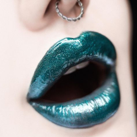 71.1k Followers, 653 Following, 1,921 Posts - See Instagram photos and videos from Alise Carter-Ward (@aycarter) Teal Lipstick, Melt Cosmetics, Clear Gloss, Lipstick Swatches, 1k Followers, Lip Art, Lipsticks, Lip Colors, Septum Ring