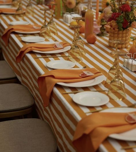 Orange Ombre, Tablescapes, Orange