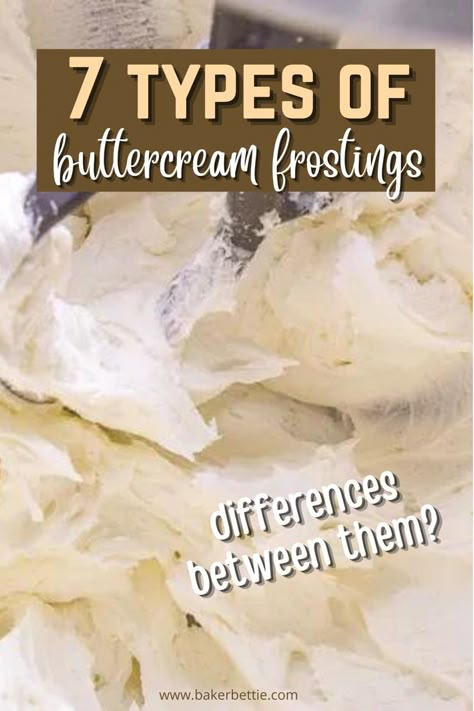 German Buttercream Recipe, Types Of Buttercream, Buttercream Frosting Recipe Easy, Russian Buttercream, Decorator Frosting Recipe, German Buttercream, American Buttercream Recipe, Crusting Buttercream, Korean Buttercream