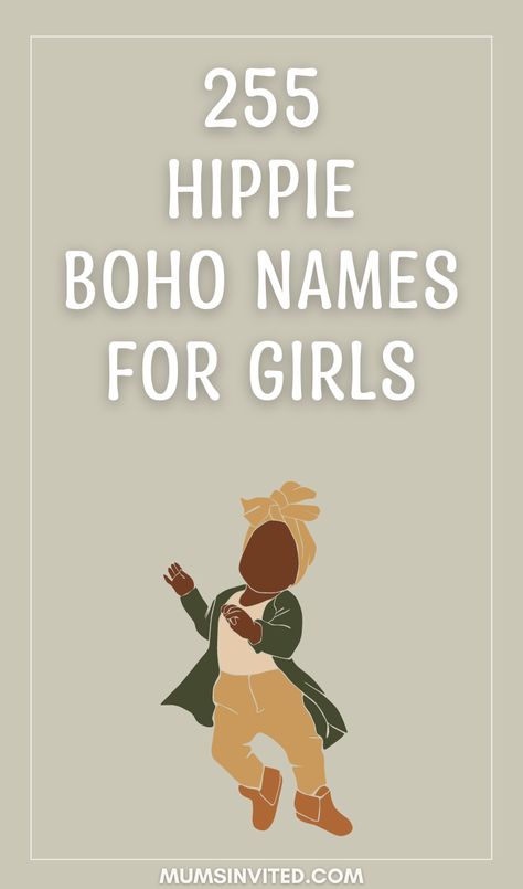 Get inspired by this list of aesthetic, pretty Hippie Boho earthy names for girls. They are the best nature-inspired girl names for babies or your female characters. Discover tons of uique, cute, meaningful, earthy girl names that will be perfect as cute middle names. Rare and beautiful, short & long earthy names are on trend for a reason, whether you're looking for writing inspiration, a rp name, username, character name or nature baby girl name in 2024, this is the list you need! Fall Baby Names, Boho Girl Names, Hippie Girl Names, Earthy Names, Earthy Girl Names, Boho Names, Hippie Baby Girl, Color Names Baby, Hebrew Girl Names