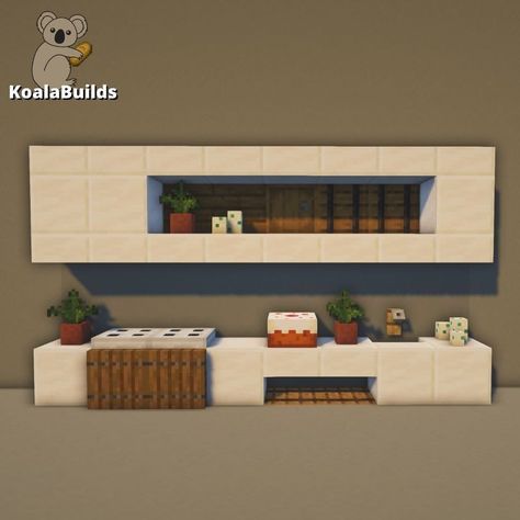 Modern Kitchen Design Minecraft, Minecraft Mini Kitchen Ideas, Minecraft Modern Interior Design, Kitchen Ideas In Minecraft, Minecraft Modern Kitchen Ideas, Minecraft Small Kitchen Ideas, Simple Minecraft Kitchen, Minecraft Kitchen Ideas Design, Minecraft Building Ideas Kitchen