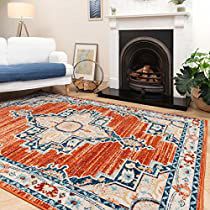 Check this out at Amazon Classic Hallway, Terracotta Living Room, Orange Terracotta, Moroccan Bedroom, Living Room Area Rug, Rug Navy, Living Room Orange, Colour Trends, Area Rug Design