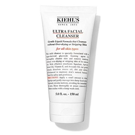 Kiehl's Ultra Facial Cleanser 150ml Mild Cleanser, Combo Skin, Space Nk, Skin Foundation, Skin Secrets, Skin Cleanse, All I Ever Wanted, Apricot Kernel Oil, Gentle Cleanser