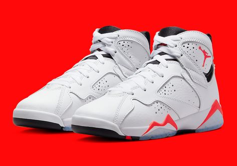 Jordan 7 Infrared, Sneakers Collection, Calendar 2023, Fitting Room, Jordan 7, Black Backdrops, Sneaker Release, June 30, Sneaker Collection