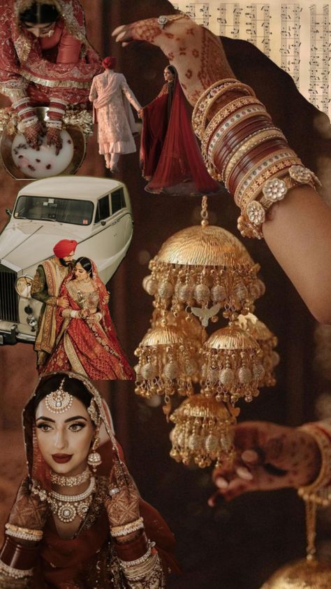 Vintage Punjabi Aesthetic, Desi Accessories Aesthetic, Punjabi Wedding Aesthetic, Jago Outfit Punjabi, Traditional Punjabi Wedding, Choora Ceremony, Punjabi Aesthetic, Bengali Aesthetic, Indian Wedding Aesthetic