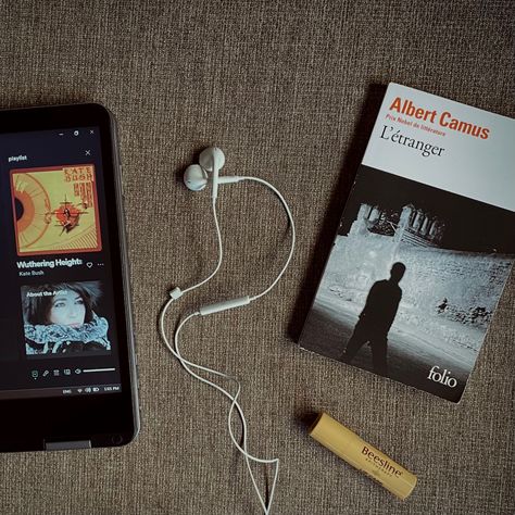 #reading#book#books#literature#philosophy#albertcamus#camus#thestranger#katebush#aesthetic#music#cozy Camus Aesthetic, The Stranger Camus, The Stranger Book, The Stranger Albert Camus, Books Literature, Army Images, Literature Humor, Richard Feynman, Bookstagram Inspiration