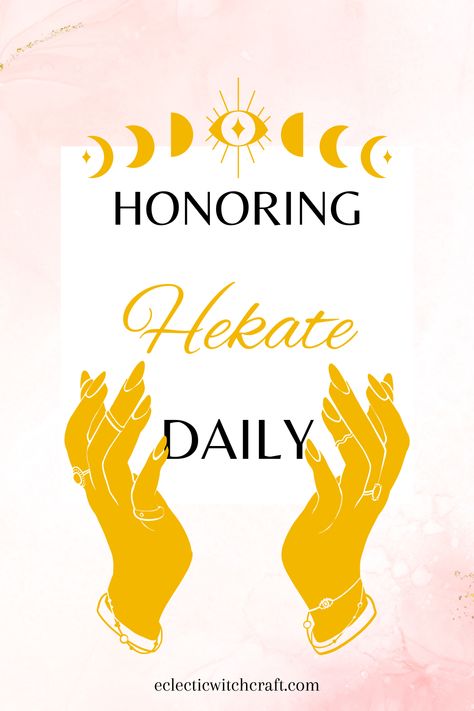 How to Honor Hekate in Your Daily Witchcraft Practice - Eclectic Witchcraft Hekate Invocation, Offerings To Hecate, Hekate Offerings, Mother Hekate, Daily Witchcraft, Goddess Witchcraft, Gemini Relationship, Goddess Of Witchcraft, Goddess Hecate