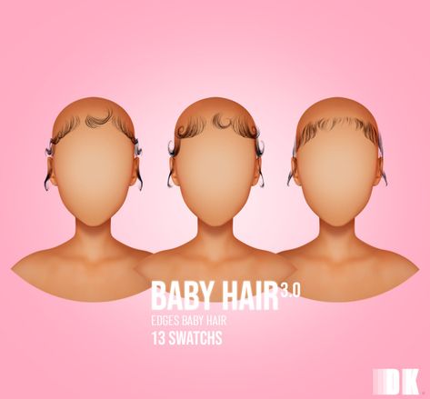 Sims Edges Cc, Sims 4 Bow Hair, Sims 4 Pink Hair, Sims 4 Baby Hair Edges Cc, Sims 4 Cc Baby Hair Edges, Sims 4 Cc Infant Hair Male, The Sims 4 Cc Baby Hair, Sims 4 Cc Edges, Sims 4 Edges Cc