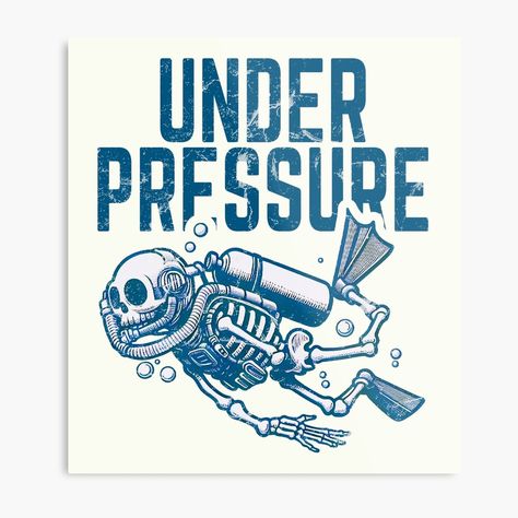 Get my art printed on awesome products. Support me at Redbubble #RBandME: https://www.redbubble.com/i/metal-print/Scuba-Diving-Under-Pressure-by-CreepyCornerArt/161689937.0JXQP?asc=u Under Pressure Tattoo, Pressure Tattoo, Mermaid Scuba Diver Tattoo, Old Scuba Diver Tattoo, Scuba Diver Art, Deep Diver Art, Skeleton Scuba Diver, Prints Wall, Black Ink Tattoos