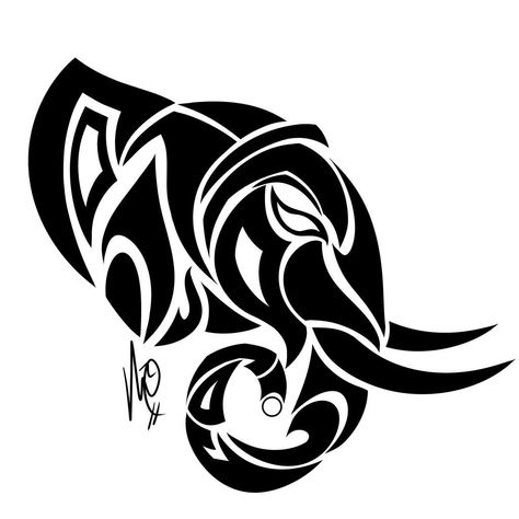 Calligraphy Elephant Head Tattoo, Head Tattoo, Warrior Tattoos, Animal Stencil, Elephant Tattoo, Elephant Tattoos, Head Tattoos, Elephant Head, Elephant Art