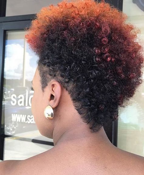 Short natural hair with color African American Short Hair, Very Short Natural Hairstyles, Natural Hair Updos, Short Natural Hairstyles, African Natural Hairstyles, Short Natural Hair, New Natural Hairstyles, Tapered Natural Hair, Natural Hair Cuts