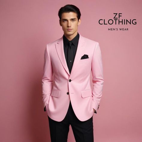 2 Piece Suits For Men, Pink Suit Men, Suits Formal, Tailored Suit, Body Measurement, Men Classic, Pink Suit, Man Style, Pink Suits For Men