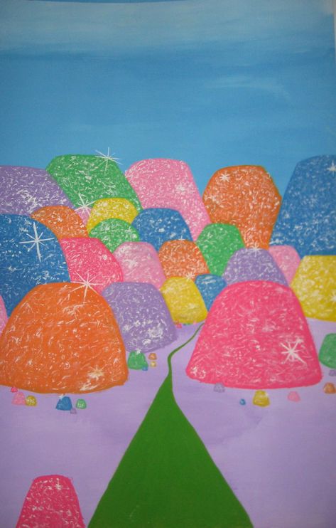 Gumdrop Mountains by Malacia777 on DeviantArt Gumdrop Mountain, Daycare Room Decor, Vacation Bible School Themes, Xmas Centerpieces, Ice Cream Party Theme, Nutcracker Decor, Number Four, Classroom Art Projects, Candyland Birthday