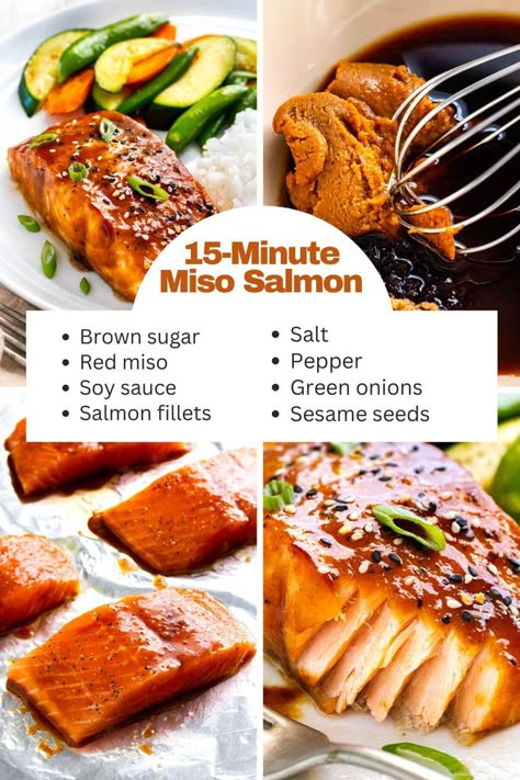 This miso salmon recipe is your answer when you’re looking for a quick and easy meal! Grab some gorgeous salmon fillets at the grocery store, and let the oven do the work. Serve with your favorite sides, like steamed rice and colorful sauteed vegetables, for a complete meal. Easy Asian Salmon Recipes, Salmon Filipino Recipe, Miso Sauce For Salmon, Salmon Korean Recipe, Recipes With Red Miso Paste, Cheesecake Factory Miso Salmon Recipe, Salmon Japanese Recipe, Salmon Mentai Recipe, Red Miso Paste Recipes