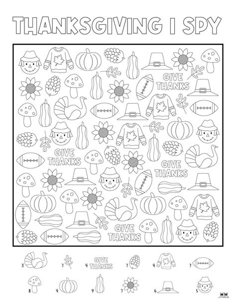 Choose from 8 unique Thanksgiving I Spy printables for hours of fun for your little ones during the month of November. 100% FREE. Print from home! I Spy November, Thanksgiving Seek And Find, Thanksgiving Ispy Printable, Thanksgiving Hidden Pictures Printables, Look And Find Printables Kids Free, November Free Printables, Fall I Spy Printables For Kids Free, Thanksgiving I Spy Free Printable, I Spy Thanksgiving Printable Free