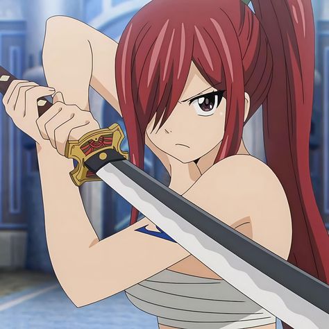 Anime: Fairy Tail Fairy Tail Background, Erza Fairy Tail, Erza Scarlett, Fairy Tail Erza Scarlet, Black Cat Marvel, Anime Fairy Tail, Fairy Tail Guild, Snow Fairy, Lucy Heartfilia