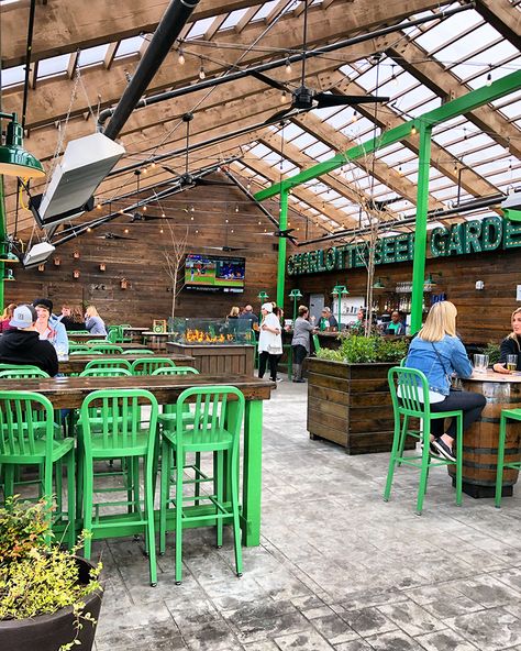 Charlotte Beer Garden Takes Root in South End - Charlotte Magazine South End Charlotte, Beer Garden Aesthetic, Food Truck Design Interior, Beer Garden Ideas, Outdoor Beer Garden, Hot Cocktails, Restaurant Exterior, Brewery Design, Beer Keg