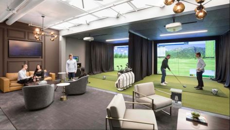 Steph Curry Golf, Bike Storage Room, Golf Lounge, Golf Studio, Home Golf Simulator, Golf Bar, Amenity Space, Golf Simulator Room, Golf Room