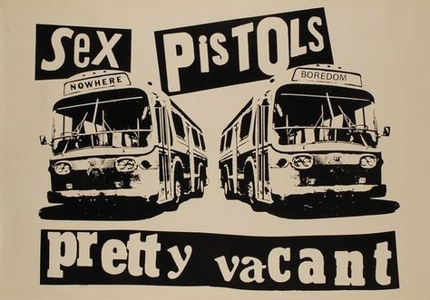 Johnny Rotten Sid Vicious, Jamie Reid, Bus Art, 70s Punk, Johnny Rotten, Punk Poster, Sid Vicious, Arte Punk, Punk Design