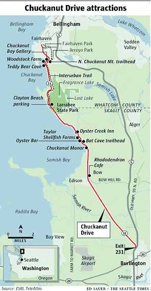 Outdoors | A detour worth taking: Your mile-by-mile guide to scenic Chuckanut Drive | Seattle Times Newspaper Washington Vacation, Pacific Northwest Travel, Washington State Travel, Washington Travel, Bellingham Washington, Evergreen State, On The Road Again, Local Community, Washington State