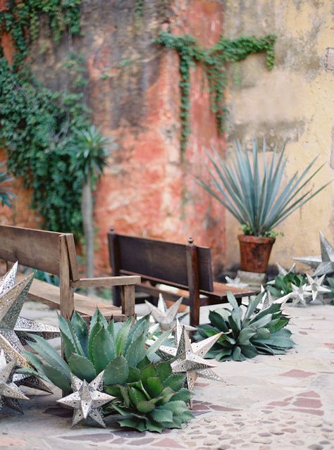 #aisle-decor  Photography: Jose Villa Photography - josevillaphoto.com  Read More: http://www.stylemepretty.com/2014/04/09/wedding-day-inspiration-from-the-jose-villa-mexico-workshop/ Agave Wedding, Jose Villa Wedding, Villa Photography, Jose Villa Photography, Southwestern Wedding, Cactus Wedding, Summer Wedding Decorations, Jose Villa, Spanish Wedding