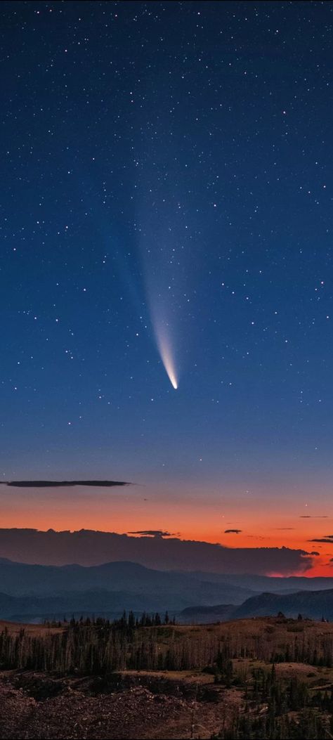 Comet NEOWISE over Brian Head by: Wally Pacholka Cropped mobile wallpaper 1080x2400 1080x2400 Wallpaper, Comet Wallpaper, Comet Neowise, Brian Head, Starry Sky, Anime Artwork, Mobile Wallpaper, Star Wars, Wallpapers