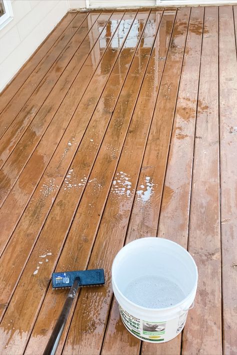 Tips on how to clean, prep and sand a deck for refinishing, plus how we demo'd a massive lower level ourselves. How To Clean A Deck Before Staining, How To Sand And Stain A Deck, How To Paint A Deck, Sanding A Deck, Diy Deck Staining, Deck Staining, Deck Cleaning, Dream Backyard Garden, Solid Stain