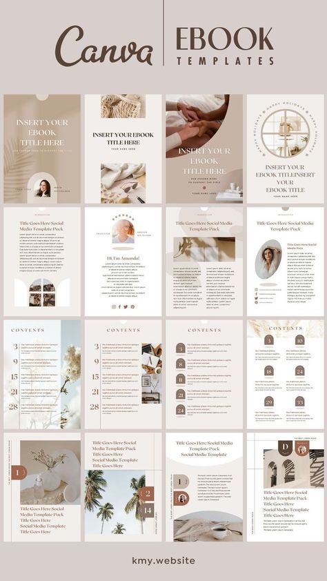 eBook PDF A4 & US Letter Templates Canva Shadow Pdf Template Design, Pdf Design Ideas, Canva Pro Templates, E-book Design, A4 Template Design, Ebook Designs Layout, Project Work Design, E Book Design, Ebook Design Layout