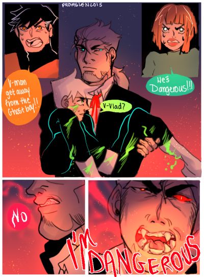 "He's just a kid!" Danny Phantom Comic, Vlad X Danny, Danny Panthom, Danny Phantom Vlad, Danny Phantom Funny, Phantom Comics, Gravity Fall, Ghost Boy, Being Held