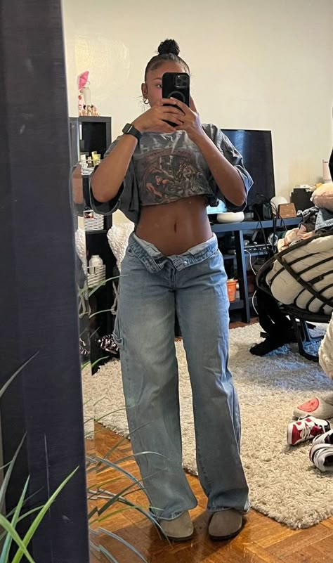 Welcome Week Outfits College, Six Flags Outfit Ideas, Jhene Aiko Concert Outfit, Casual Outfits For College, Tomboy Stil, Pakaian Hipster, Tomboy Outfit Ideas, Tomboy Outfit, Baggy Outfit Ideas