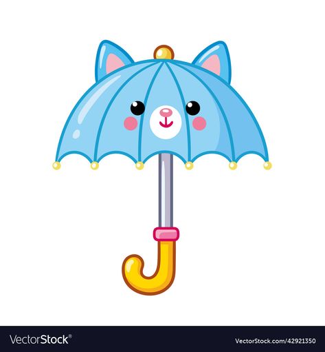 Walking With Umbrella, Picture Of Umbrella, Fox Walking, Happy Holi Picture, Basic Drawing For Kids, Umbrella Cartoon, Cute Umbrella, Umbrella Drawing, Umbrella Illustration