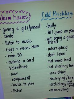 Ms. Sepp's Counselor Corner: Warm Fuzzies & Cold Pricklies Zen Classroom, Individual Behavior Management, Anger Worksheets, Guidance Counselor, After School Care, Warm Fuzzies, Chickadees, Beginning Of The School Year, Spread Kindness