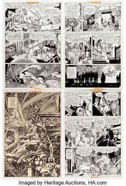 Alex Niño House of Mystery #256 Partial Story Original Art Group of | Lot #11144 | Heritage Auctions Alex Nino, House Of Mystery, Group Of 8, French Artists, Comic Art, City Photo, Original Art, Auction, Internet