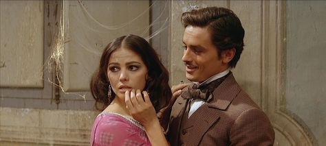 Alain Delon and Claudia Cardinale in "The Leopard" (1963) Learn To Speak Italian, Burt Lancaster, Luchino Visconti, Claudia Cardinale, Foreign Film, Italian Actress, My Kind Of Love, Rotten Tomatoes, The Leopard