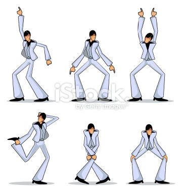 Disco 101 Disco Poses Reference, Disco Character Design, Disco Poses, Disco Party Illustration, Disco Fashion Illustration, Disco Dance Moves, Dancing Pose Reference, Dancing Poses Drawing, Disco Dancing Illustration