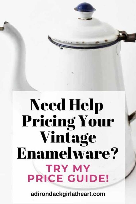 Antique & Vintage Enamelware Price Guide Vintage Enamelware Decor, Antique Enamelware, Enamelware Decor, Antique Knowledge, Antique Kitchen Decor, Metal Canisters, Vintage Cutlery, Enamel Bowl, Vintage Enamelware