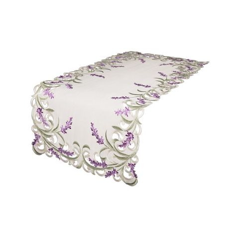 Mehul Lavender Lace Embroidered Cutwork Table Runner Lavender Embroidery, Designer Luggage, Shoe Last, Big Clothes, Beauty Gift Sets, Beauty Sale, Casual Loafers, Mens Gift Sets, Cut Work