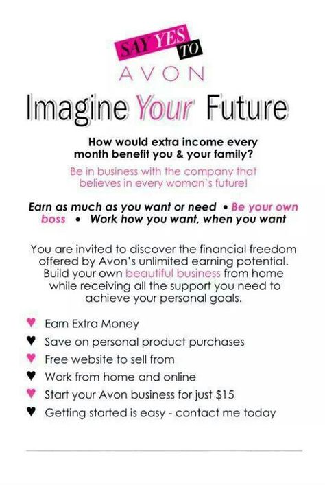 AVON Recruiting flyer Join my team today at www.youravon.com/leslie2015 Recruiting Ideas, Avon Marketing, Avon Beauty Boss, Join Avon, Avon Sales, Avon Business, Join My Team, Avon Lady, Avon Beauty