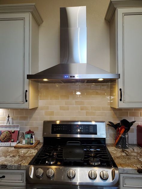 The Ultimate 30 and 36 Inch Range Hood Guide 36 Inch Hood Over 30 Inch Range, Broan Chimney Range Hood, Stainless Steel Oven Hood, 36” Range Hood, 30” Range Hood, Range Hood Height From Stove, Stainless Steel Range Hood Ideas, Hood Kitchen Ideas, Vent Hoods Over Stoves