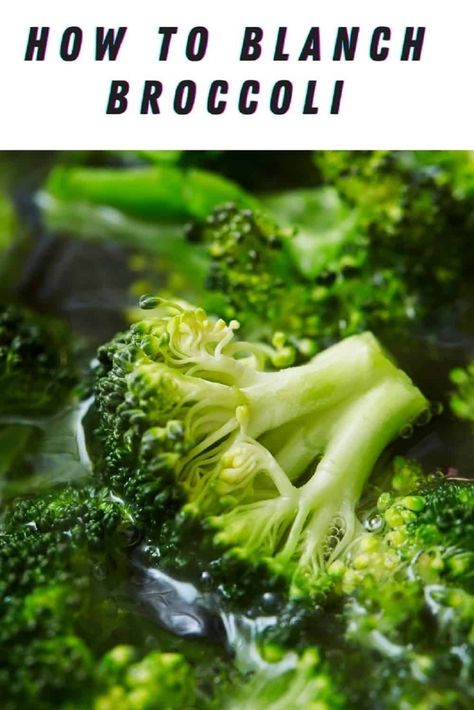 How To Blanch Broccoli, Blanch Broccoli, Cooking Fresh Broccoli, Blanching Broccoli, Baked Broccoli Recipe, Blanched Broccoli, Healthy Flour, Raw Broccoli, Cooking Cream