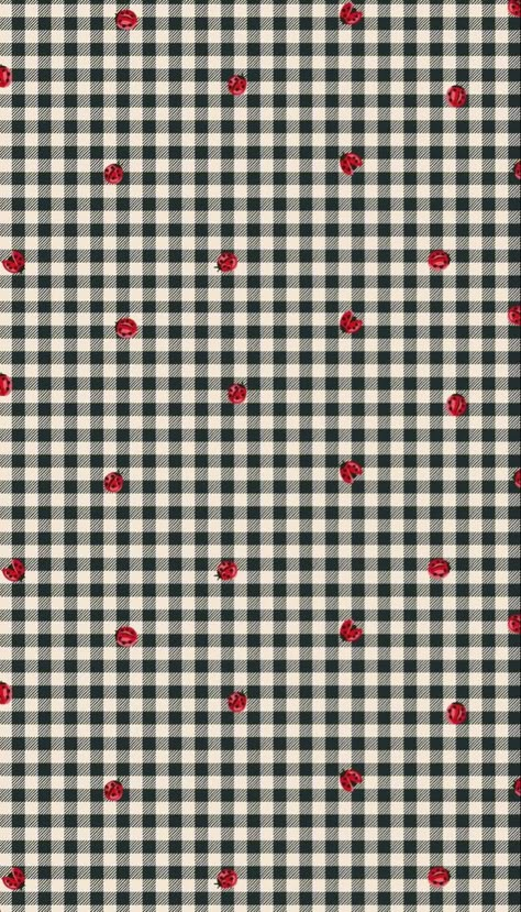 Ladybug Background, Cath Kidston Wallpaper, Vertical Wallpaper, Ladybug Pattern, Checker Wallpaper, A Level Art Sketchbook, Ladybug Wallpaper, Witchy Wallpaper, Textile Prints Design