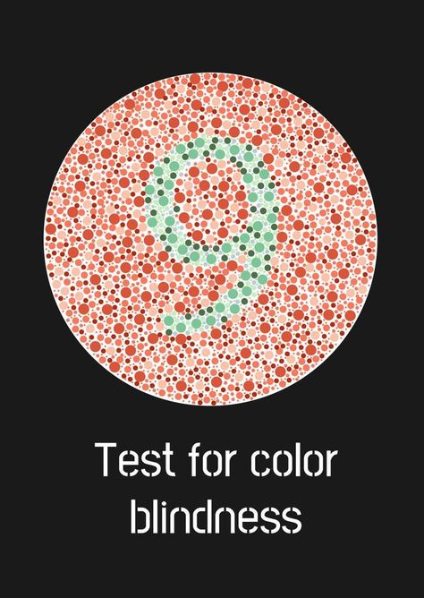 Ishihara test for color blindness. Color blind test. Green number 9 for colorblind people. Vision deficiency. Vector illustration. Color Blind Test, Color Vision Deficiency, Blind Test, Illustration Advertisement, Color Vision, Color Blind, Number 9, Blinds, Vector Free